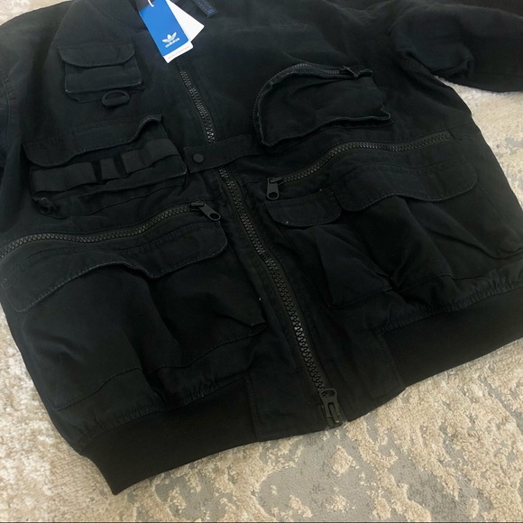 NWT ADIDAS ORIGINALS BLUE VERSION BOMBER JACKET HD4800 - Picture 13 of 16